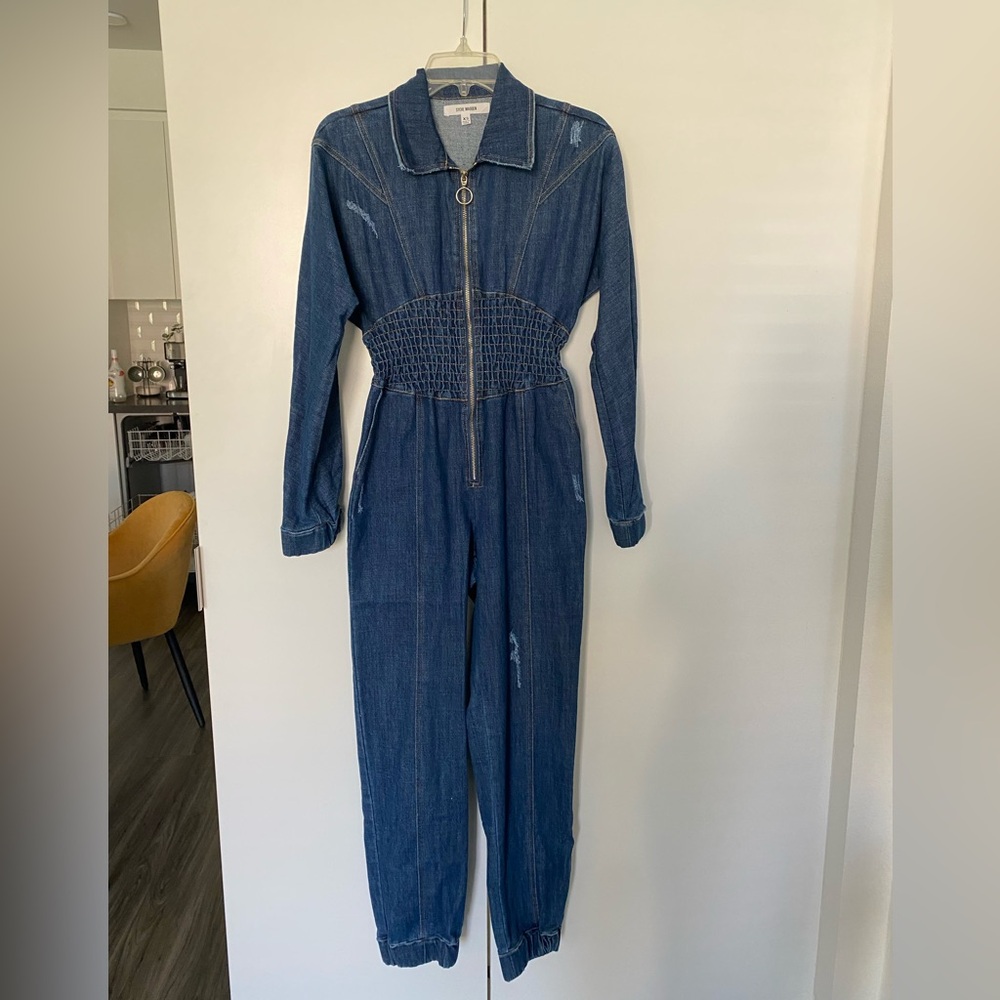 Steve Madden Women's Blue Denim Jumpsuit